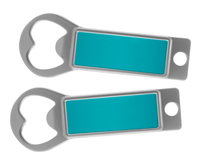 Metal Bottle Opener / Tab Opener Teal