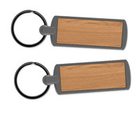 Metal Key Ring - Wood (Lot of 12)