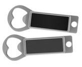 Metal Bottle Opener / Tab Opener Black with Magnet