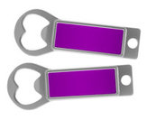 Metal Bottle Opener / Tab Opener Purple