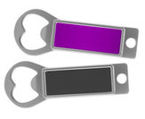 Metal Bottle Opener / Tab Opener Purple with Magnet