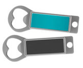 Metal Bottle Opener / Tab Opener Teal with Magnet