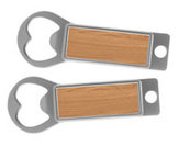 Metal Bottle Opener / Tab Opener Wood (Lot of 12)