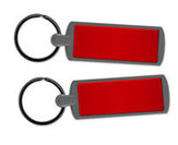 Metal Key Ring - Red